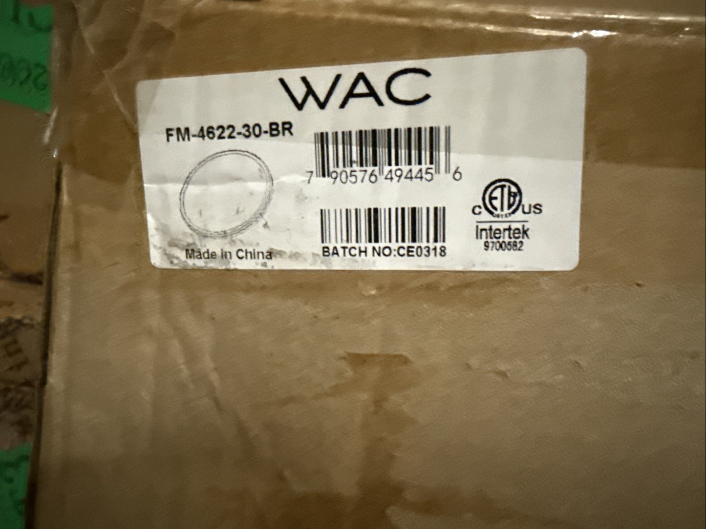 WAC Lighting, Geos LED Round Low-Profile Flush Mount 3000K in Brass FM-4622-30BR