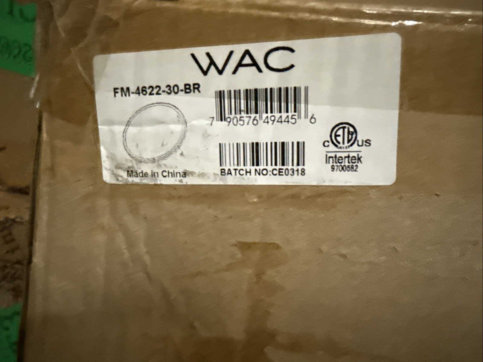 WAC Lighting, Geos LED Round Low-Profile Flush Mount 3000K in Brass FM-4622-30BR