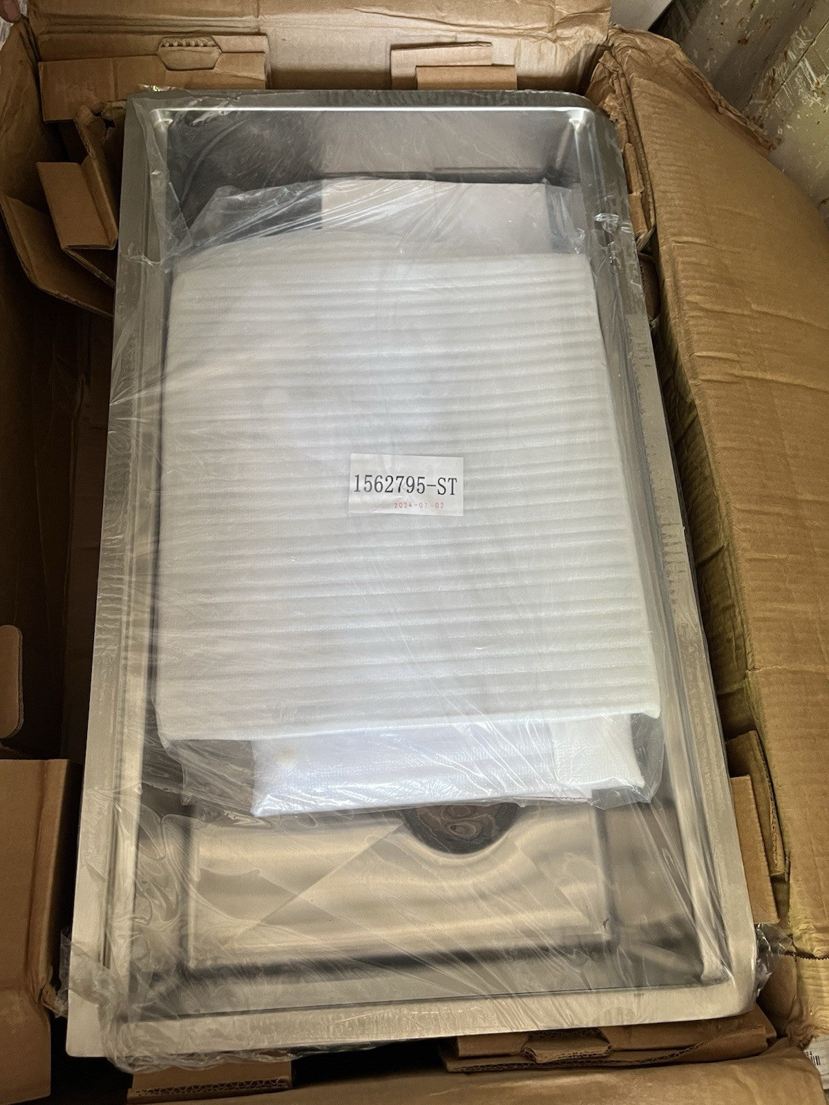 Kohler K-5409-NA 29" Undermount Single Bowl Kitchen Sink Stainless Steel