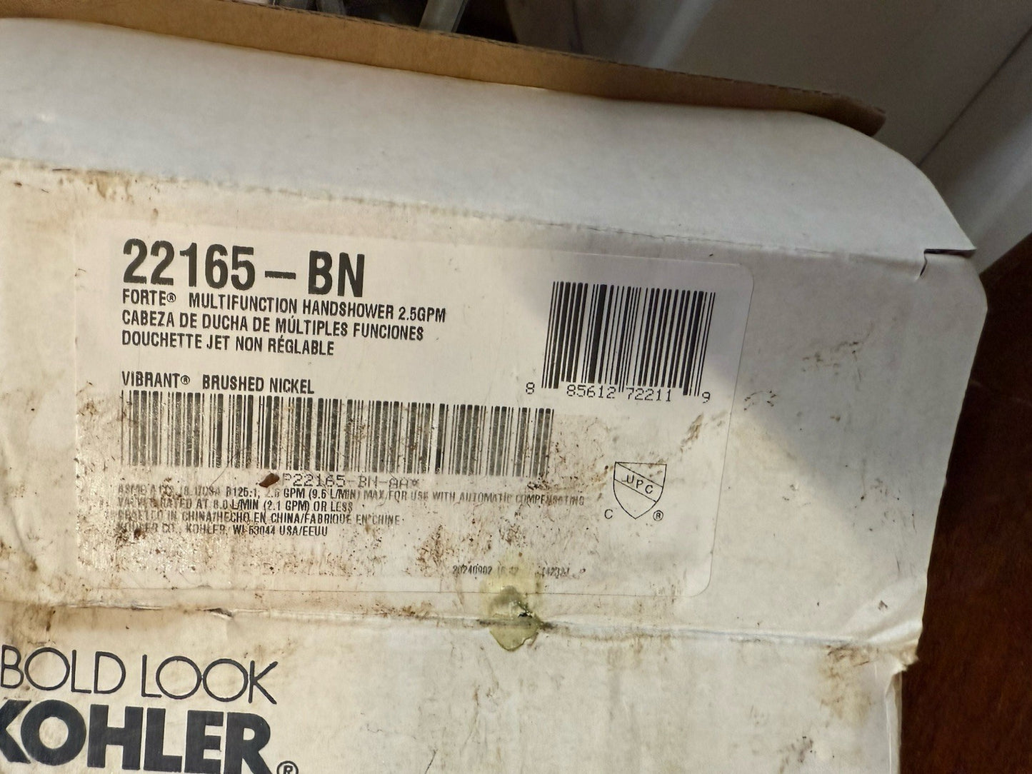 🚿 Kohler Forte 22165-BN Multifunction 3-Spray Handshower Vibrant Brushed Nickel