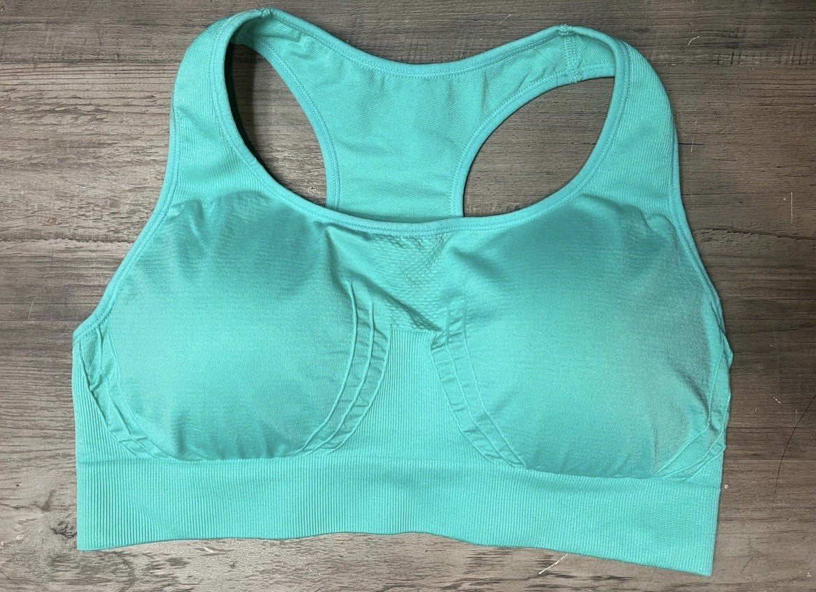 UnderOutfit Active Shaping Sports Bra 1143 - Size Large, Aqua