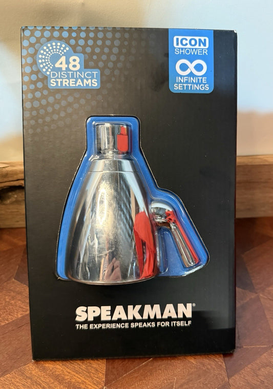 Speakman 3-Spray Patterns Fixed Showerhead 2.5 Gpm Polished Chrome 2.75" SR-2252