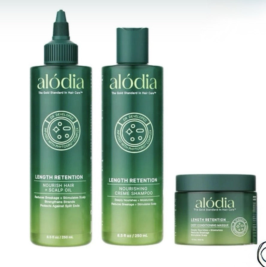 Alodia Wash Day System Set | Healthy Hair & Scalp Oil + Shampoo + Masque