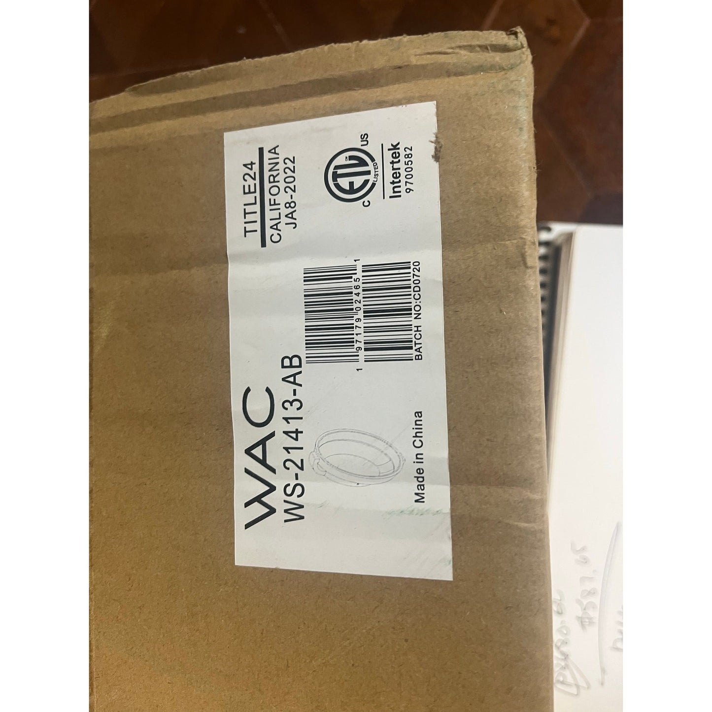 WAC Solitaire WS-31115-AB Aged Brass Wall Sconce 1-Light Modern Slim LED