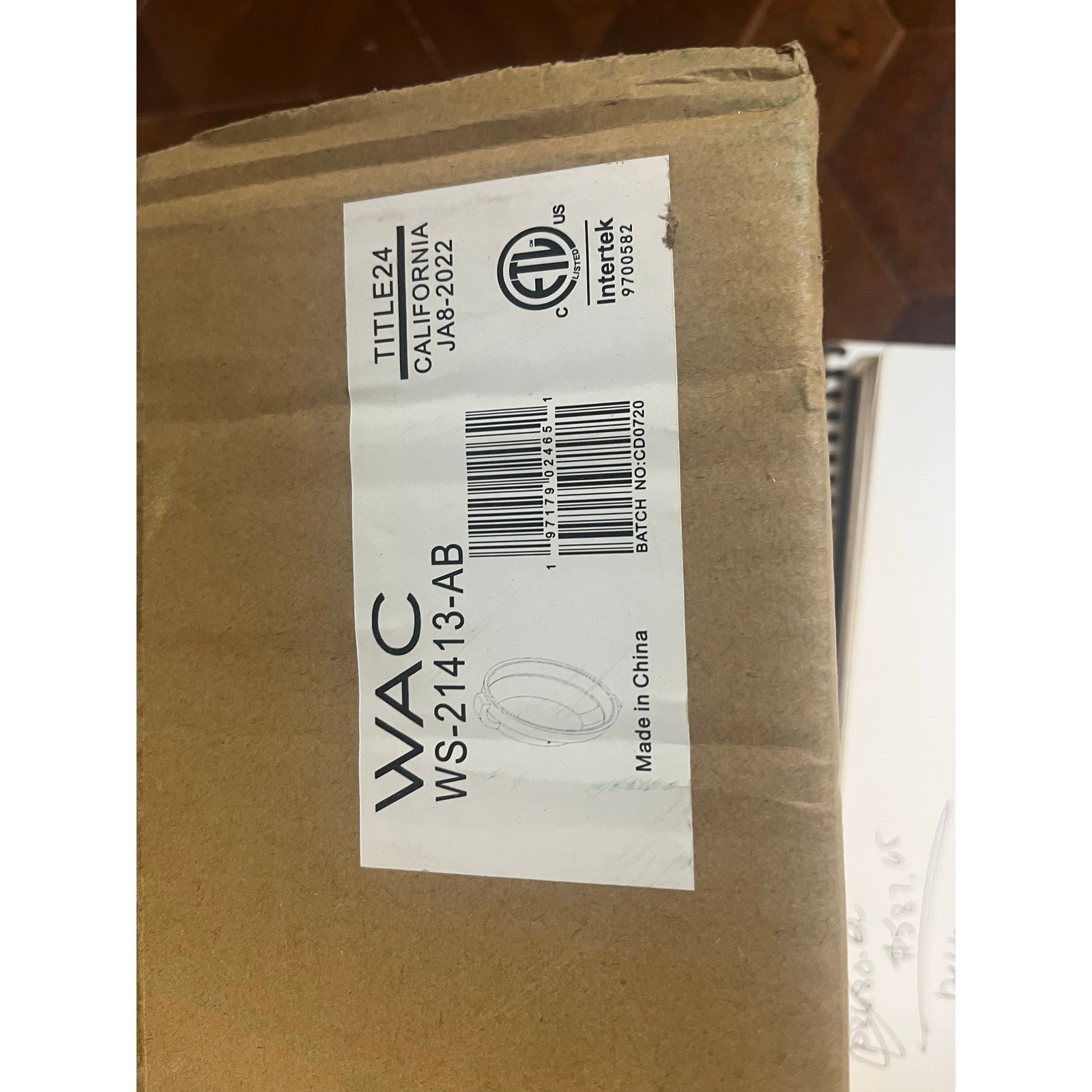 WAC Solitaire WS-31115-AB Aged Brass Wall Sconce 1-Light Modern Slim LED