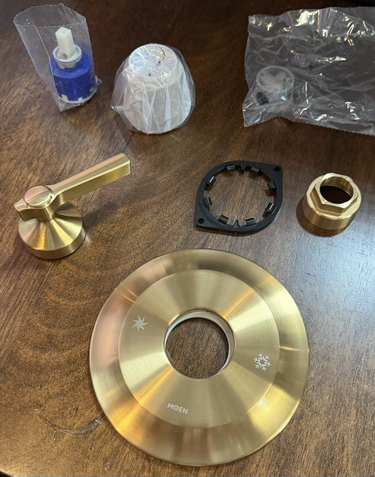 Moen UTS3911BG Flara M-CORE Pressure Balance Valve Trim Only – Brushed Gold