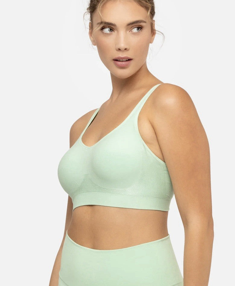 Underoutfit The Comfort Shaping Bra w/ adjustable straps 459- size L Pastelgreen