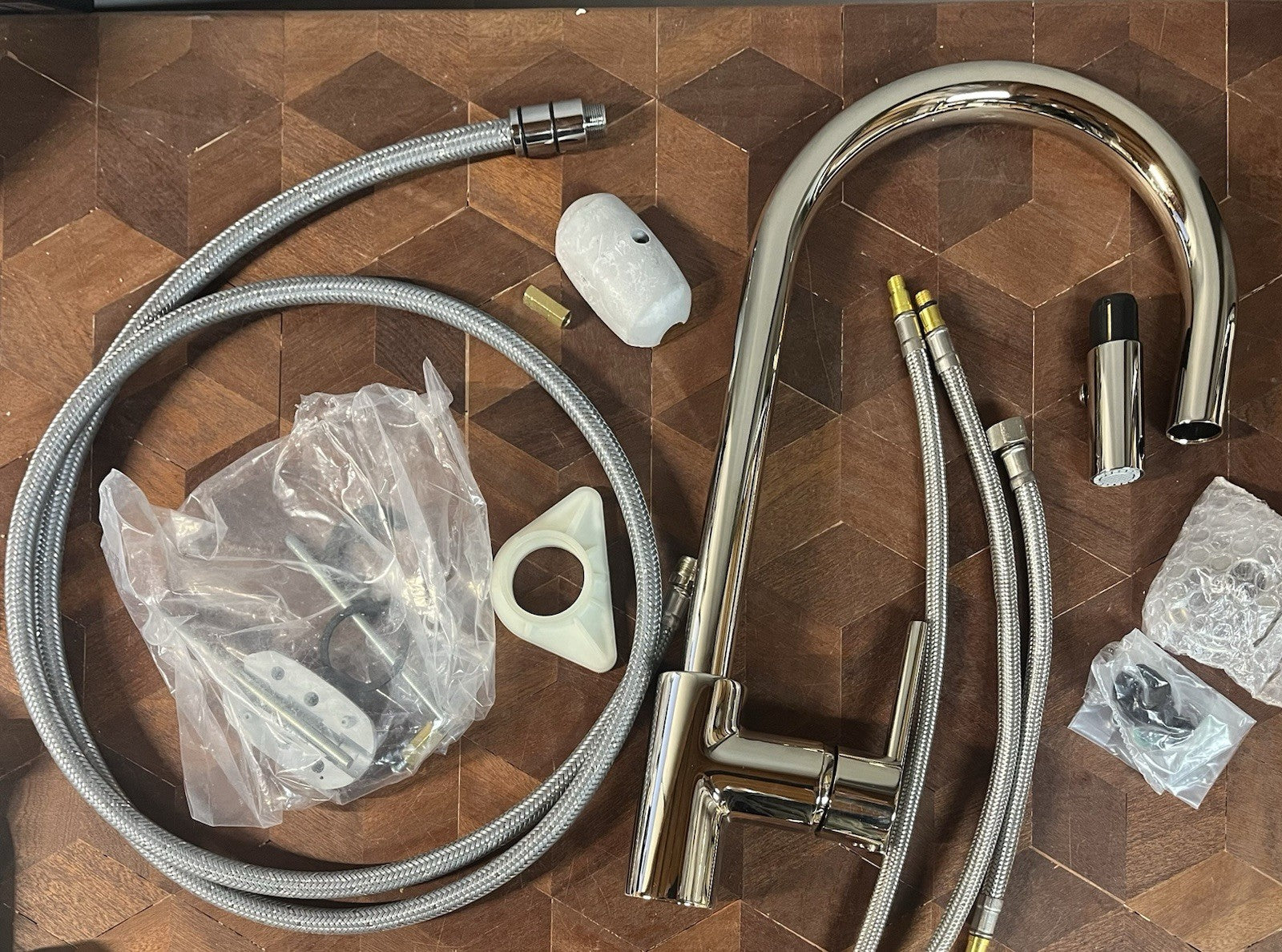 Rohl CY57L-STN-2 Pull-Down FAUCETS, 0-in L x 1.7-in W x 16-in H, Satin Nickel