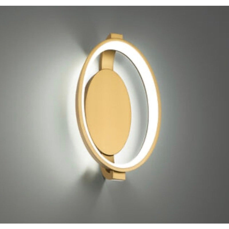 WAC Solitaire WS-31115-AB Aged Brass Wall Sconce 1-Light Modern Slim LED