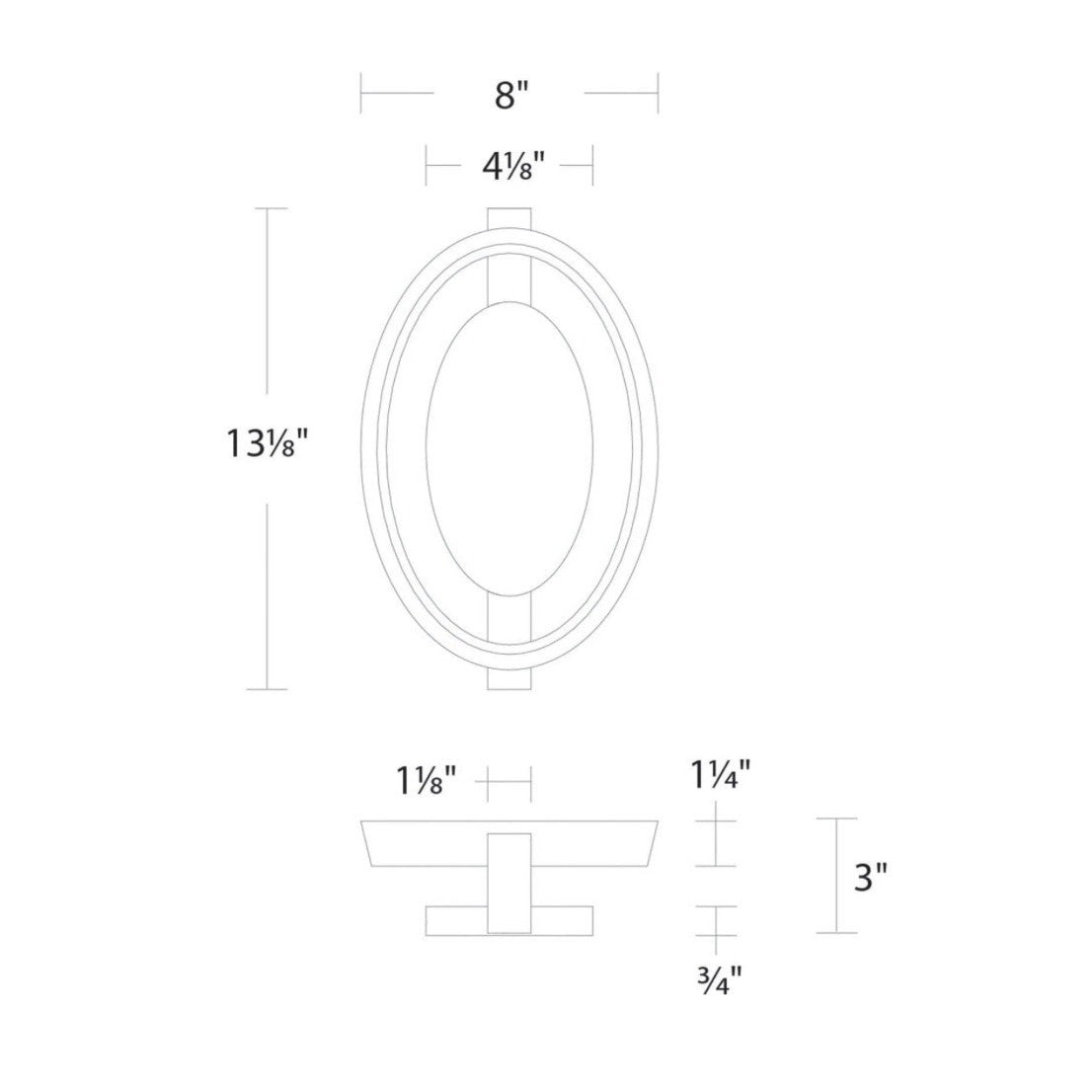 WAC Solitaire WS-31115-AB Aged Brass Wall Sconce 1-Light Modern Slim LED