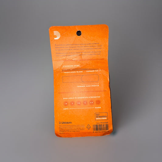 Rico RCA0325 Clarinet Reeds 2.5 Strength – 3 Pack Bb Reeds by D’Addario