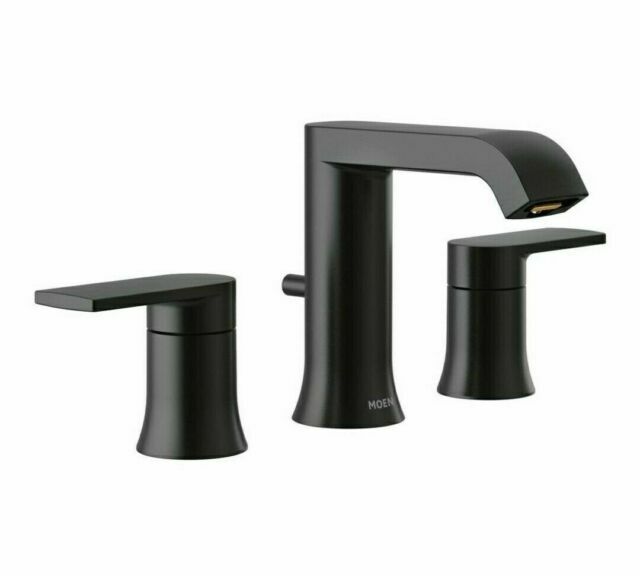 Moen T6708 Genta Widespread Bathroom Faucet - Matte Black