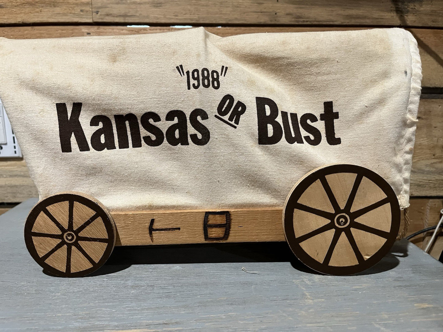 Kansas Or Bust Wagon