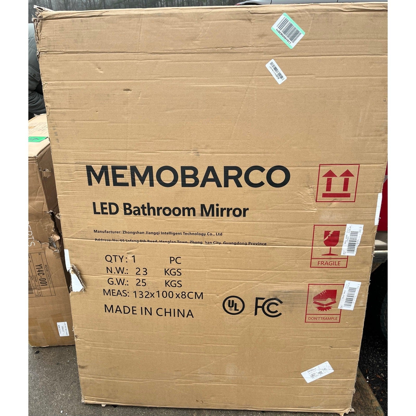 Memobarco LED 36x48 Mirror, anti fog, backlit, 3 color options
