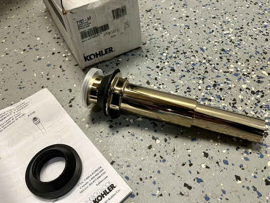 Kohler K-7107-AF Bathroom Sink Drain Assembly in Vibrant French Gold