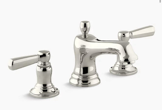 Kohler Bancroft Widespread Bathroom Faucet Polished Nickel – 3 Hole 1.2 GPM