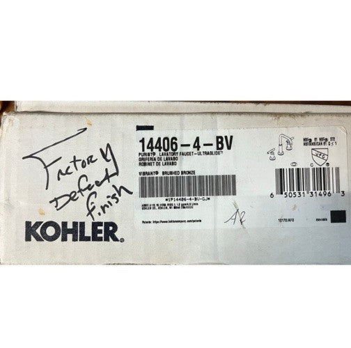 Kohler Purist Widespread Bathroom Faucet – Brushed Bronze | K-14406-4-Bv