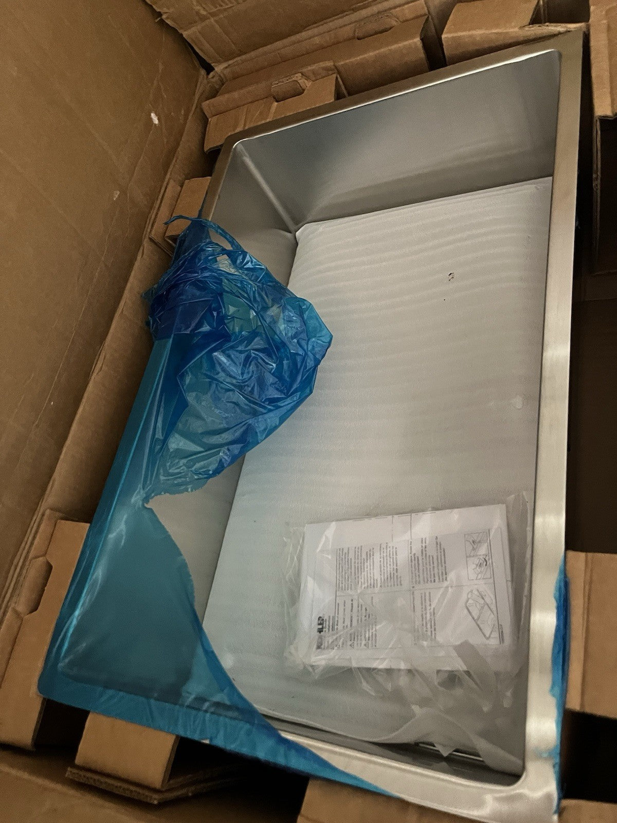 KOHLER 80086-2PC-NA Task 27" Stainless Steel Sink – Top-/Undermount Single Bowl