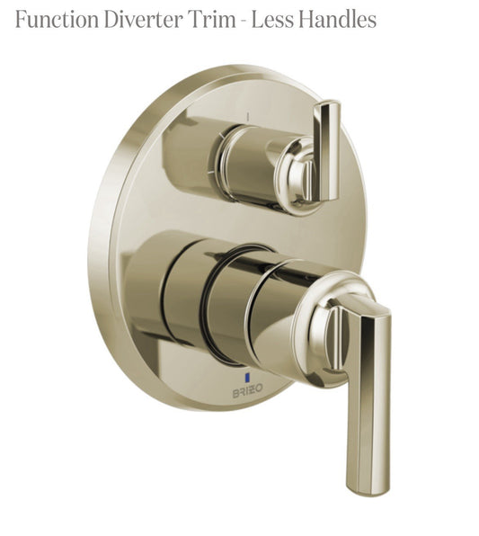 Brizo Levoir T75P598-PNLHP Polished Nickel Pressure Balance Shower Faucet w/3 Fu