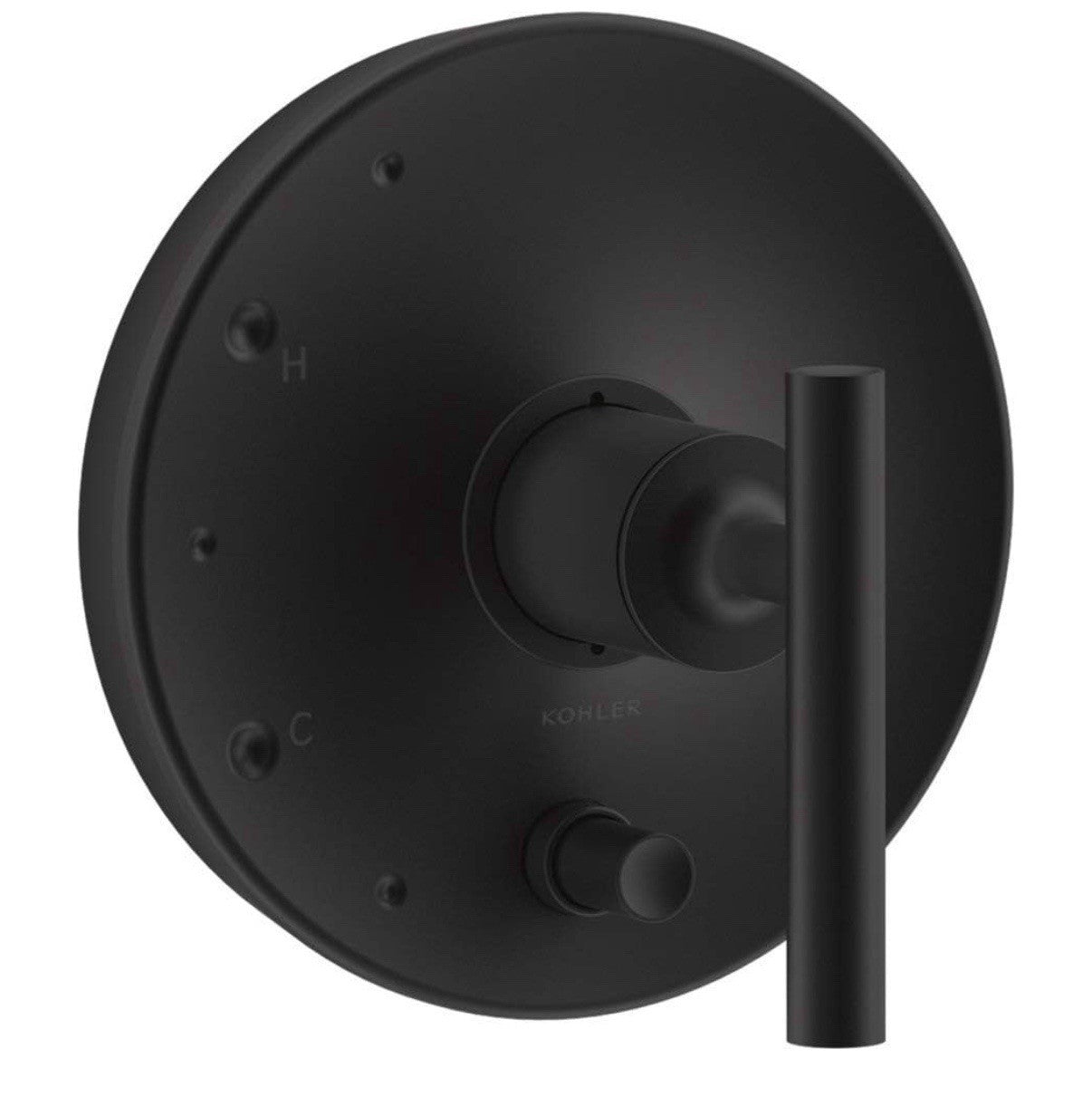 Kohler T14501-4-BL Purist Rite-Temp Valve Trim Matte Black Lever + Diverter