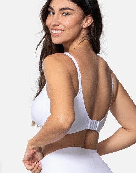 Underoutfit The Comfort Shaping Bra w/ adjustable straps 459- size small, white