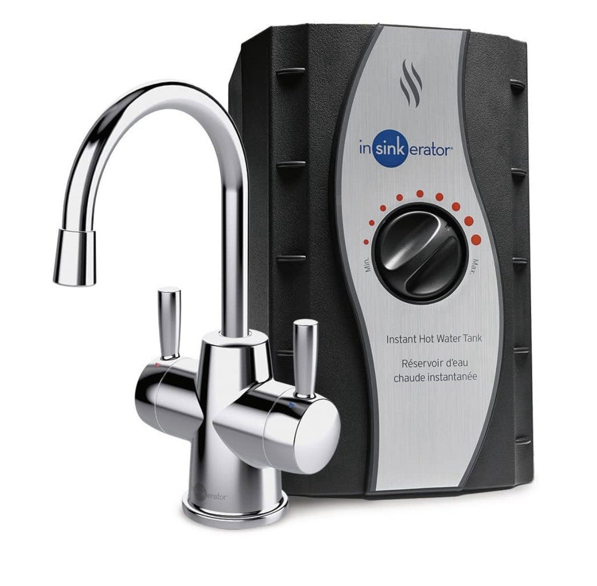 InSinkErator HOT250 Instant Hot/Cold Water Dispenser Satin Nickel Complete Kit
