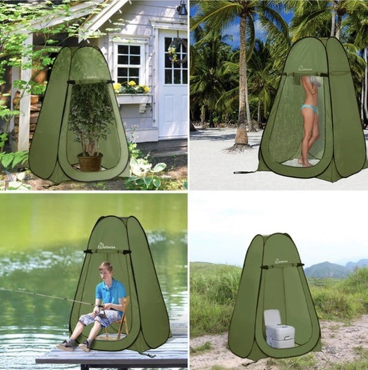 WolfWise Tent Pop Up Shower Toilet Portable Privacy Changing Room Outdoor