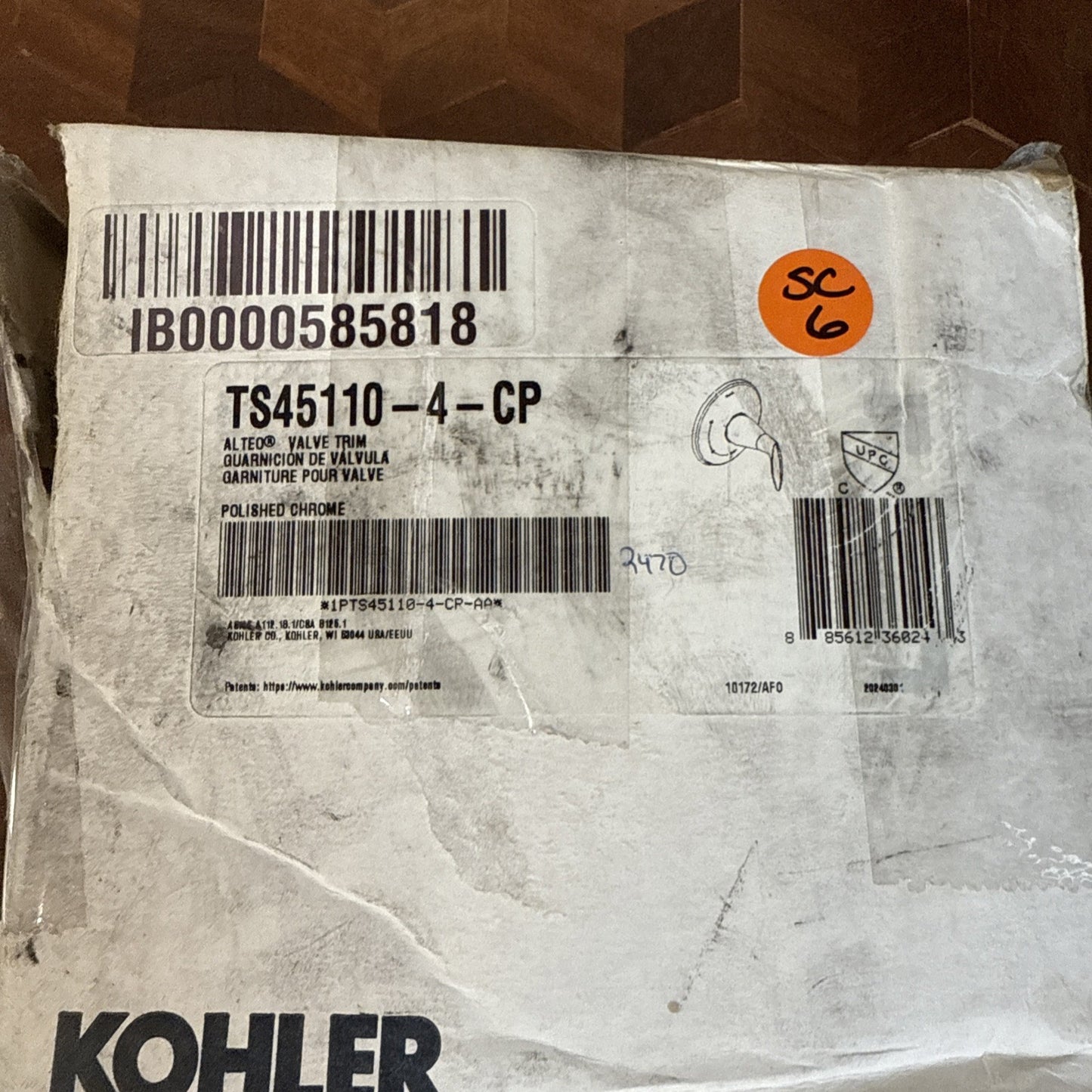 KOHLER TS45110-4-CP Alteo Valve Trim Kit – Lever Handle, Polished Chrome