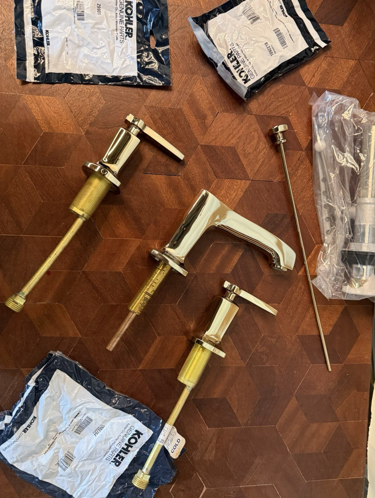 Kohler K-16232-4-AF Margaux Widespread Bathroom Sink Faucet Vibrant French Gold