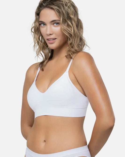 Underoutfit Neckline Pullover Bralette - 450 white, size small