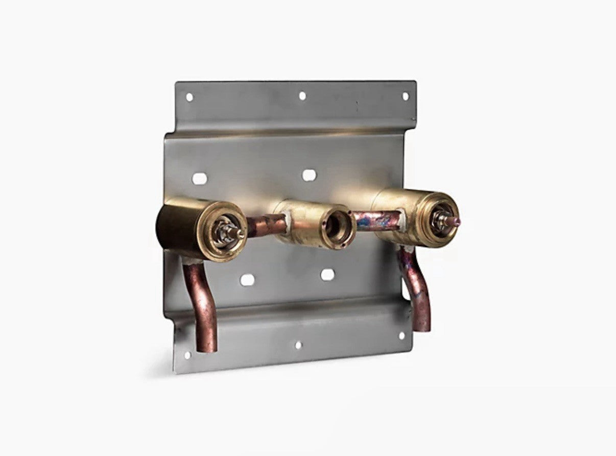 KOHLER 410-K-NA Falling Water 5/8" Two-Handle Brass Ceramic Valve – Rough-In Onl