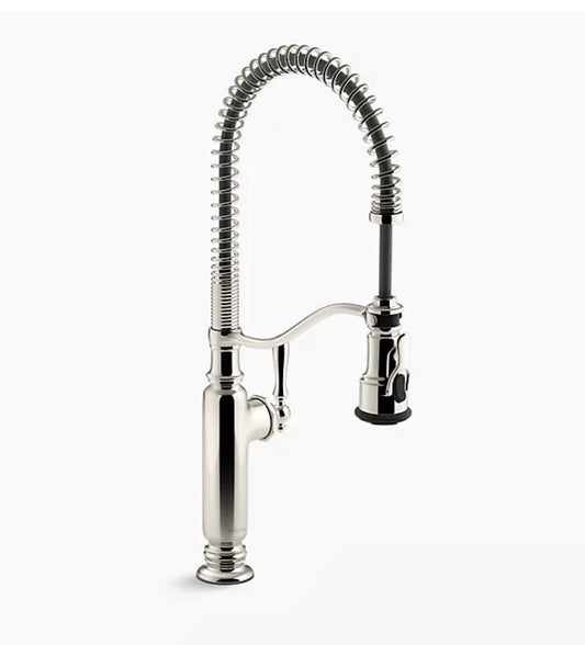 Kohler K-77515-SN Tournant 1.5 GPM Single-Hole Pre-Rinse Kitchen Faucet in VS