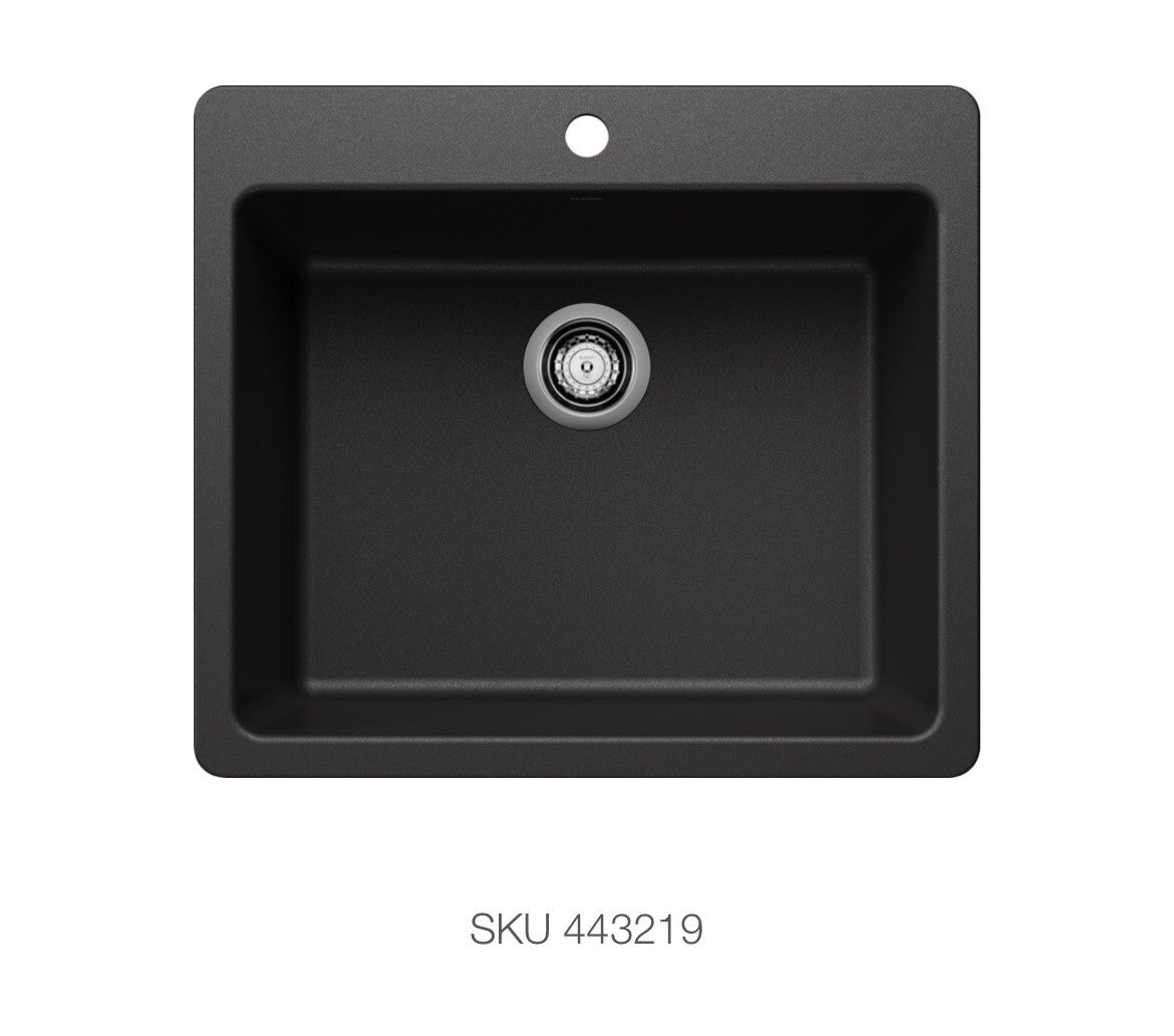Blanco Liven 25” Single Bowl Laundry Sink – Anthracite Granite Composite