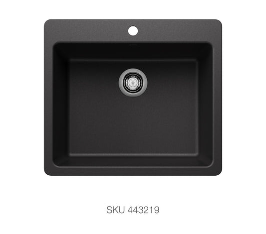 Blanco Liven 25” Single Bowl Laundry Sink – Anthracite Granite Composite