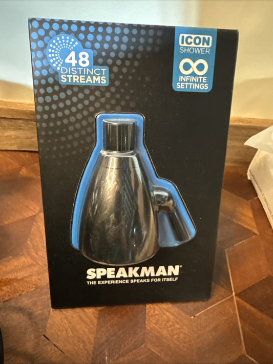 Speakman SR-2252-MB 3-Spray Patterns Fixed Showerhead Matte Black 2.5 GPM NEW
