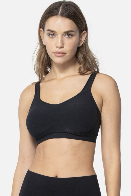 Underoutfit The Comfort Shaping Bra w/ adjustable straps 459- size large, Black
