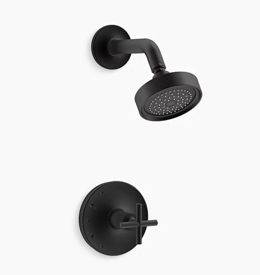 Kohler Purist Shower Trim Kit with Lever Handle – Matte Black (K-TS14422-3-BL)