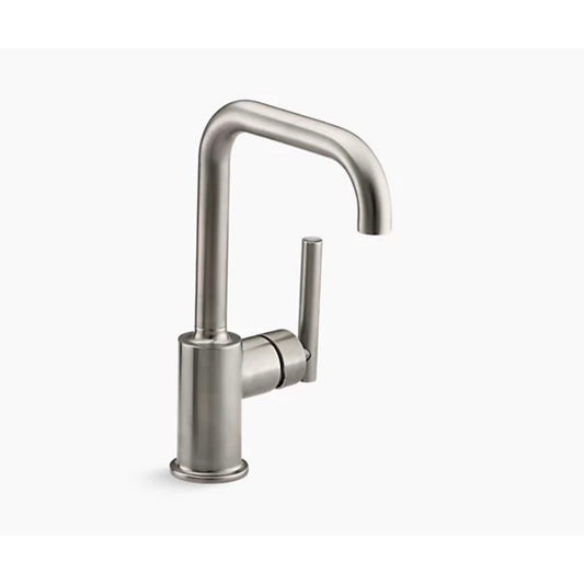 Kohler 7509-VS Purist Bar Sink Faucet Vibrant Stainless – Single Handle, 1.8 GPM