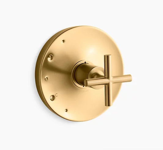 Kohler K-TS14423-3-2MB Purist Valve Trim – Moderne Brass, Cross Handle