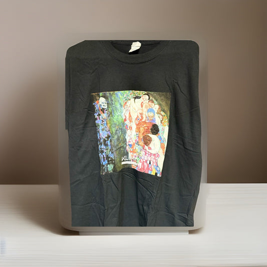 🖤 Klimt “Death and Life” T-Shirt – Black – Immersive Experience Official Art Te