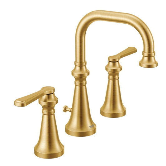Moen TS44102BG Colinet 2-High Arc Bathroom Faucet - Brushed Gold