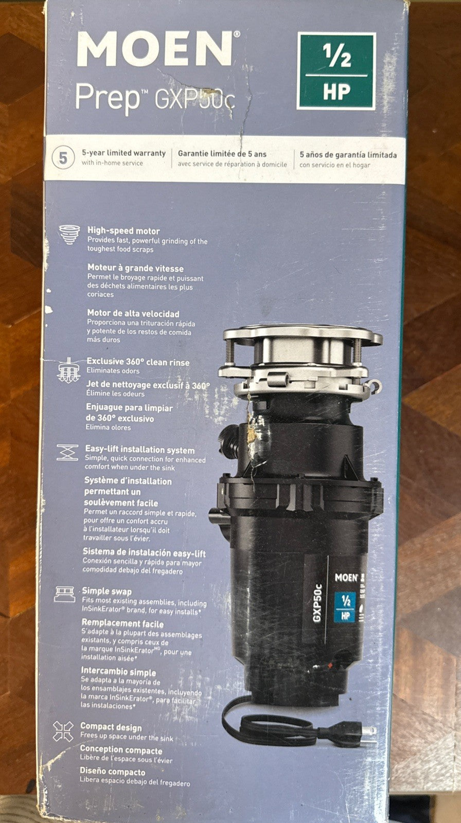 Moen GXP50C GX Pro Series 1/2 HP Garbage Disposal – Powerful & Compact 🔧