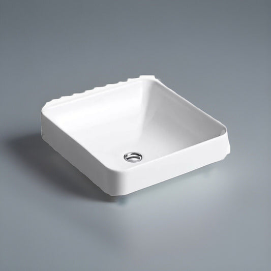 KOHLER k-2661 Vox Square Bathroom Vessel Sink, White