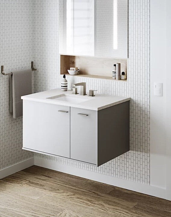 Kohler Verticyl K-8189-95 Ice Grey Rectangular Undermount Bathroom Sink