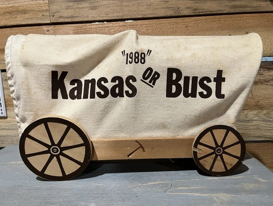 Kansas Or Bust Wagon
