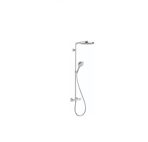 Hansgrohe Raindance Select S Showerpipe 240 – 2-Jet, 2.5 GPM (27129001, Chrome)