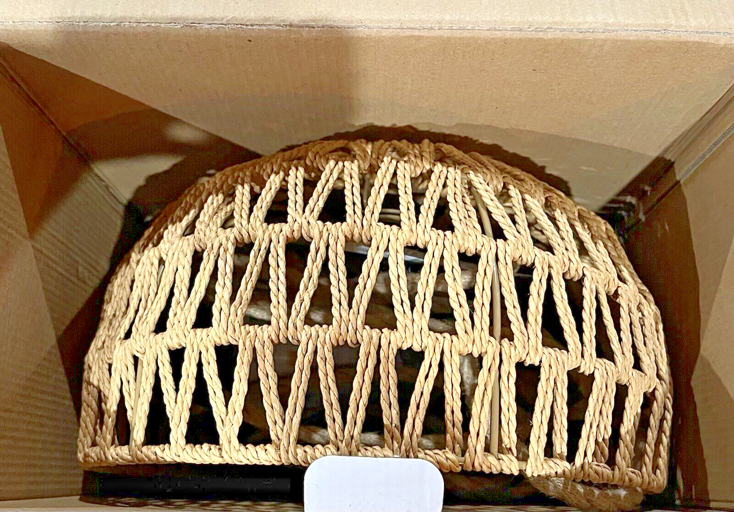 Plug In Rattan Hanging Pendant Light