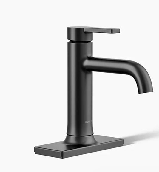 Kohler 28126-4K-BL Venza Single Handle 1.0 GPM Bathroom Faucet - Matte Black