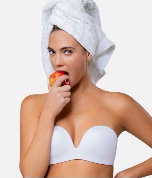 Underoutfit The No Strings Attached Bra- 1248,  Size Med -White