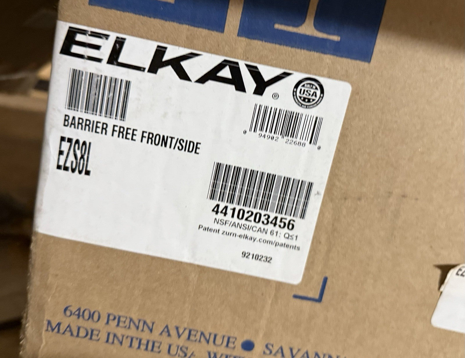 Elkay EZS8 Grey 18-3/8" Wall Mounted Single Station With Cooler